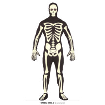 Fluoreskujúci kostlivec - kostým